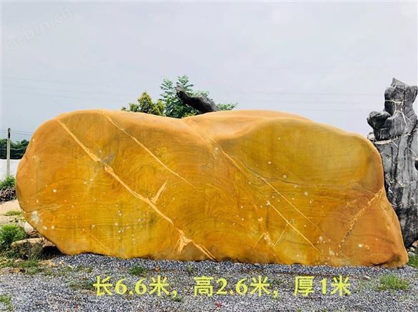 大型黄蜡石企业门牌石出售