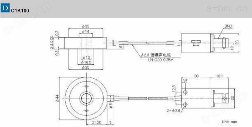日本富士CR-035BM 3.5kHz冲击振动传感器