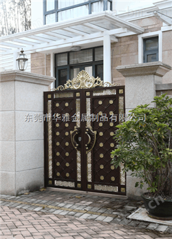 电动铝艺大门（铸铝雕花工艺）别墅、公司大门
